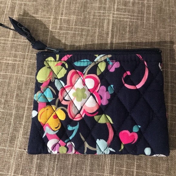 🌺trade only @aroncynthia Vera Bradley Royal Blue & Pink Tones Coin Purse. - Picture 2 of 2